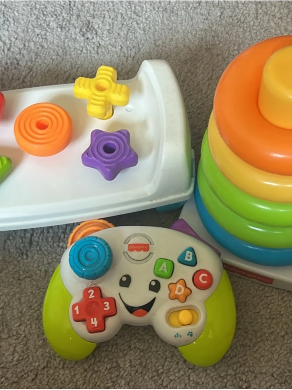 Fisher-Price Bright Learning Game Controller sensory play stack Toy